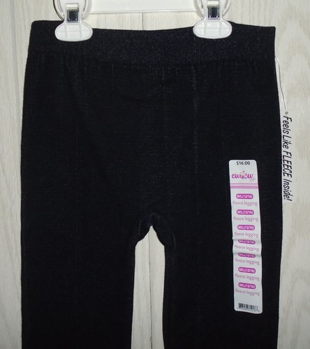 CURFEW Girl Fleece Leggings Girl's M/L (12-16) Fleece Lined Dark Navy NWT - Picture 3 of 5