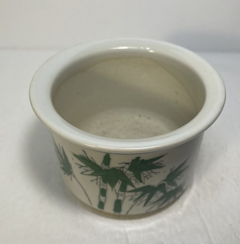 Maceta de Colección Bonsái de Cerámica Pintada a Mano Bonsái Suculenta Blanca Verde Bambú Redonda - Imagen 10 de 10
