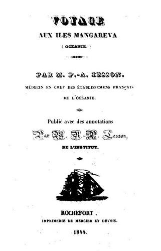 Pierre Adolphe Lesson (1844) Voyage Aux Iles Mangareva Oceanie * Gambier Islands - Imagen 2 de 17