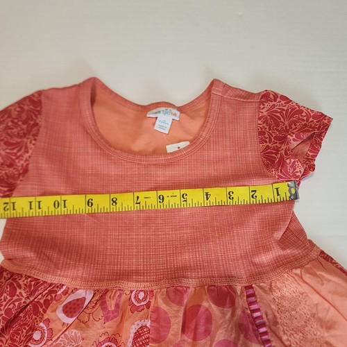 Naartjie girl size 7 outfit New orange top tunic leggings - Picture 4 of 9