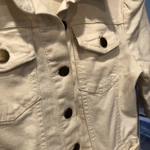 Anthropologie Avec Les Filles Utility Denim Shorts Romper White Women’s XS - Picture 7 of 17