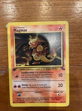 Pokémon TCG Magmar Fossil 39 Regular 1999-2000 Wizards Base Set Copyright...