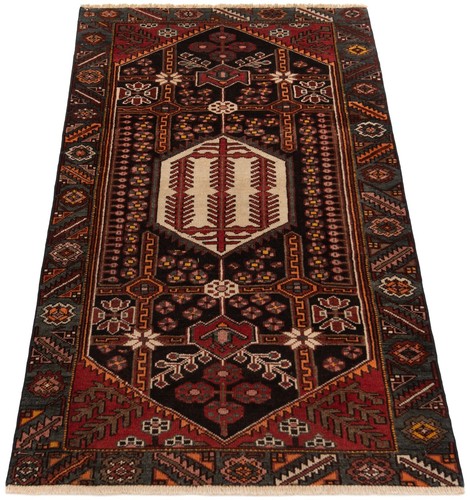 Patina Annodato a Mano Tappeto Persiano 168x95 cm-Orientt,Tappeto,Rug,Blu Notte - Picture 4 of 11