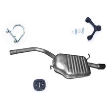 Endschalldämpfer Auspuff + Anbausatz für Audi A4 1.6 Limousine Kombi NEU
