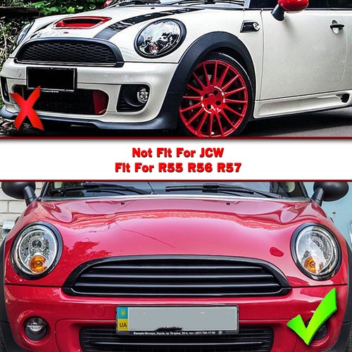 1Satz Front Stoßstange Gitter Kühlergrill Für Mini Cooper R55 R56 R57 2007-2013 - Picture 9 of 12
