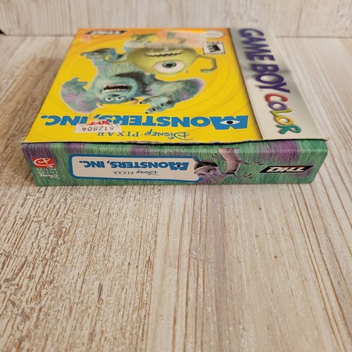 Monsters Inc Nintendo Gameboy Color Boy GBC In Box w/ Poster - Picture 8 of 10