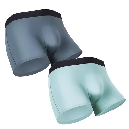 3 PIEZAS Hombres 3D-Bolsa Boxer Calzoncillos Anti-Rozaduras Ropa Interior Seda Hielo Transpirable - Imagen 28 de 38
