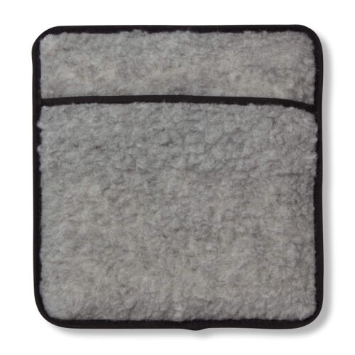 Hotties Micro Hottie - Microwave Hot Water Bottle - Lambswool Fleece - Grey - Picture 8 of 8