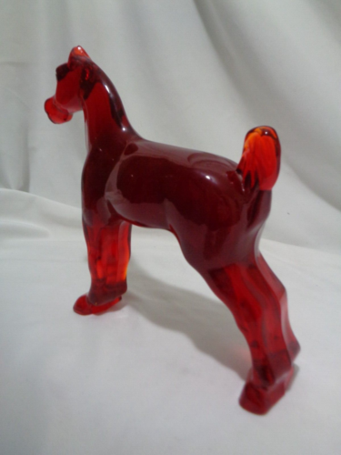 Heisey Collector Ruby Red Glass ASB Saddlebred Show Horse RARE Color - Picture 6 of 11