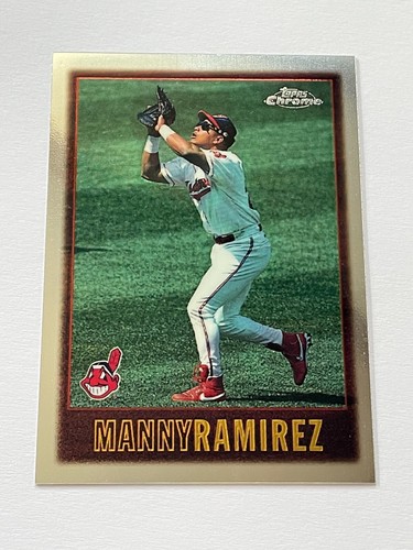 1997 Topps Chrome Baseball #106 - Manny Ramirez - Cleveland Indians