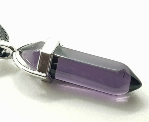 Clear Rainbow Glass Pendulum Pendant Necklace Ladies Gift Colourful Quartz - Picture 52 of 65