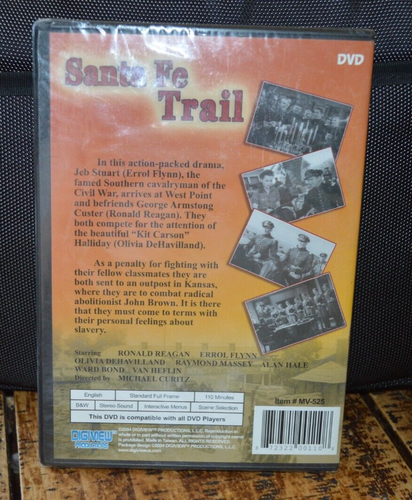 Media DVD "Santa Fe Trail" Ronald Reagan, Olivia DeHavilland, & Errol Flynn - Imagen 3 de 7