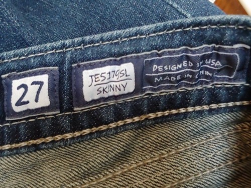 Miss Me Jeans Sz 27 Skinny Dark Wash Slim Fit Bling Pockets Embellished JE517GSL - Picture 7 of 7