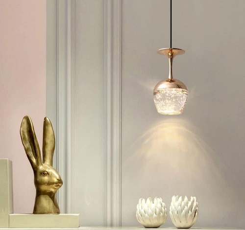 crystal pendant light fixture gold - Picture 3 of 6