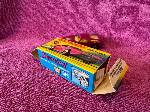 Matchbox No. 32 - Mint Maserati Bora with Original Type i Box - Picture 7 of 10