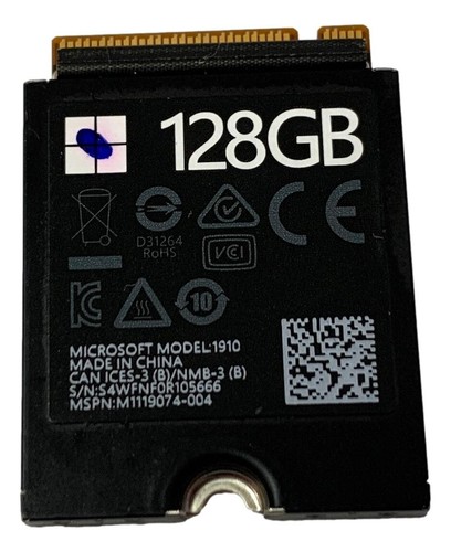 Microsoft 2230 128GB SSD Nvme pour Surface Pro X Ordinateur 3 4 Modèle 1910 - 第 1/2 張圖片