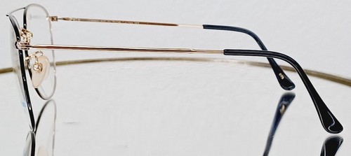 Vintage Polo eyeglasses Classic XIX 56-18 NEW Ralph Lauren Black metal AVIATOR - Picture 4 of 12