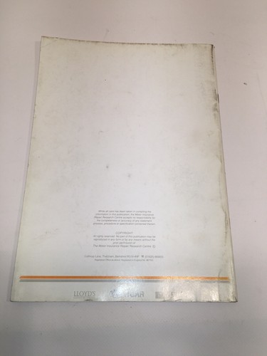 Volvo S80 1999 Thatcham Methods Methods Manual - Picture 2 of 8