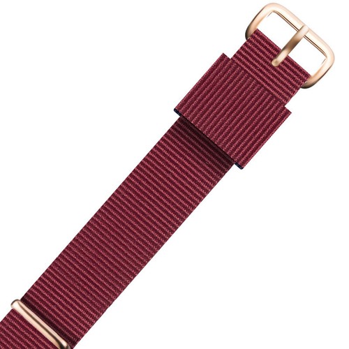 Nylon One Piece Watch Band Strap Striped Canvas Sports Wrist Band 18 20 22mm - Picture 25 of 49