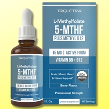 L-Methylfolate 5-MTHF Plus Methyl B12 15 MG Active Formula B9 2026