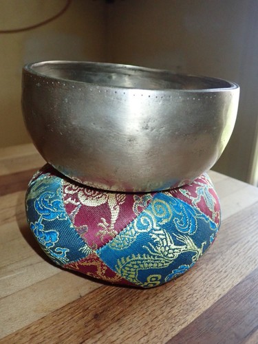 "Antiguo cuenco cantor de bronce 5"" B plano" - Imagen 10 de 12