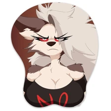 3D Mousepad Oppai Mouse pad with Wrist Rest Pain Relief Anime Manga pad LOONA