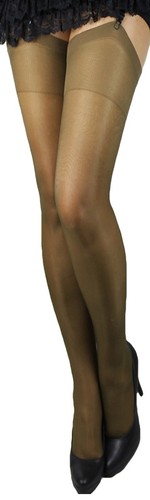 2-4-6-8-10 Paar Lycra Strapsstrümpfe transparent glänzend Farben Strapse S-XL - Bild 33 von 46