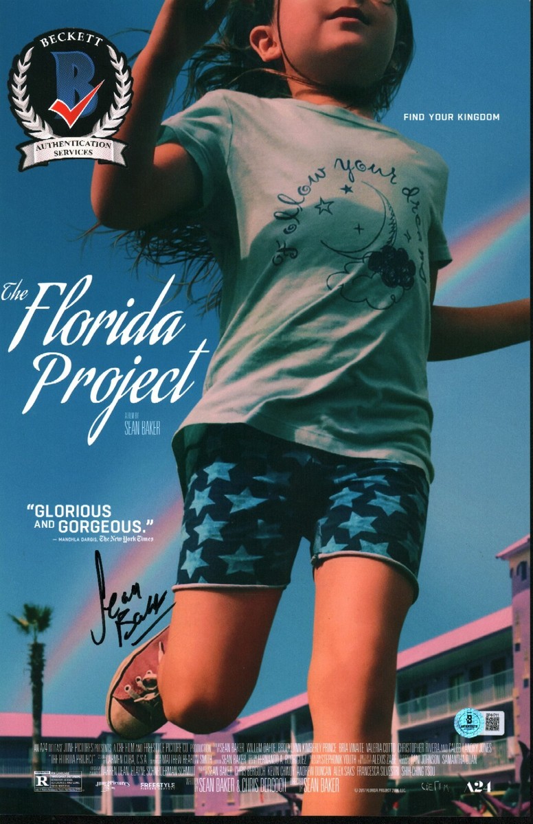 SEAN BAKER SIGNED THE FLORIDA PROJECT DIRECTOR 11X17 PHOTO