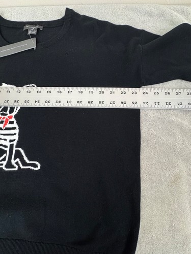 NWT French Connection Le Frenchie Black Sweater French Bulldog Parisian Size L - Picture 5 of 12