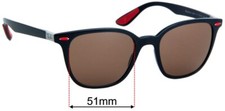 SFx Replacement Sunglass Lenses fits Ray Ban RB4297-M - 51mm Wide