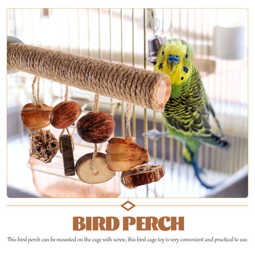 Accessoires cage à oiseaux perruche magasin habitat jouet à mâcher perroquet perchoir support