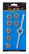 8pc. Metric Tap and Die Set - Cal-Hawk CTD8PDM