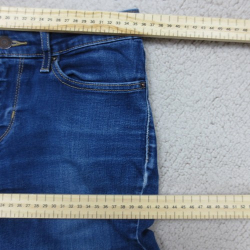 Jean Skinny Stretch Levi's 711 W28 L34 Bleu Stonewash Zip Fly - Imagen 9 de 18