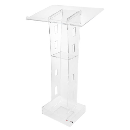 Clear Acrylic Lucite Podium Lucite Church Pulpit Lectern Trinity Podium Stand - Picture 15 of 24