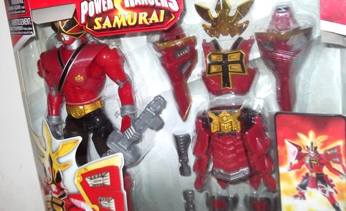 POWER RANGERS 12" gekämpfter Shogun ROT BLAU Wasser Samurai Rüstungsfigur VERSIEGELT - Bild 2 von 7