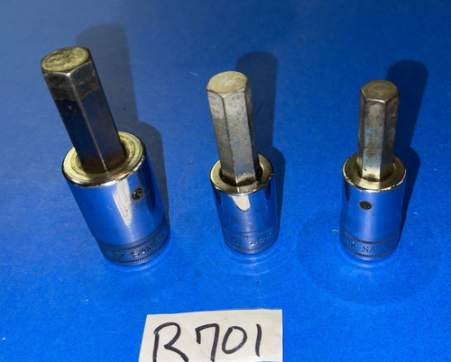 SNAP-ON TOOLS 3 PIECE 1/2 DRIVE METRIC HEX SOCKET DRIVERS 12MM, 14MM, 17MM - Picture 6 of 19