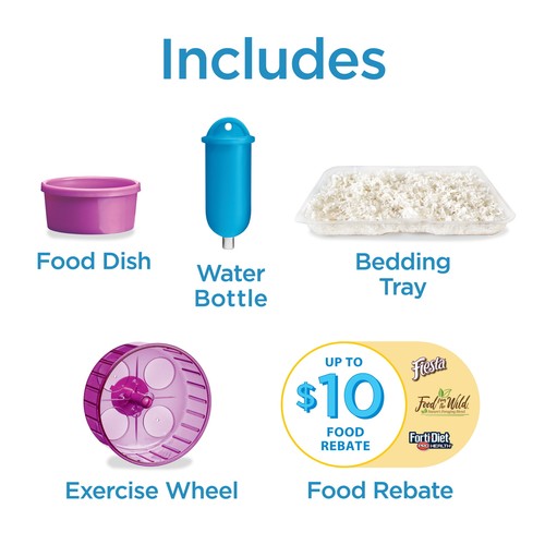 Kaytee Critter Trail Starter Kit Habitat for Pet Gerbils, Hamsters or Mice - Picture 5 of 14