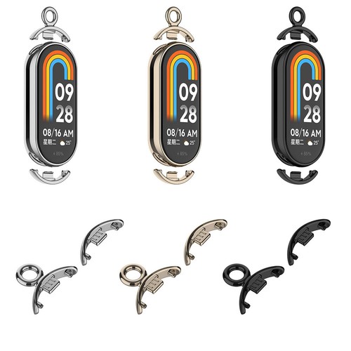 1 Pairs Connector Adapter Metal Band Connectors Replacement for Xiaomi Mi Band 8 - Zdjęcie 6 z 21