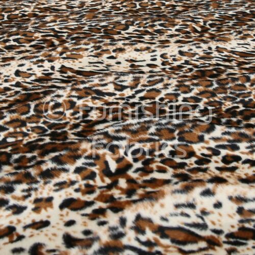 New Soft Faux Fur Animal Skin Pattern Upholstery Cushion Curtain Fabric Material - Picture 19 of 42