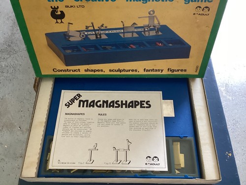 Vintage Super Magna Shapes: The Original Magnetic Construction Game - Picture 2 of 3