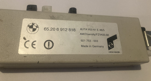 65.20 6 912 818 BMW E46 Compact Diversity Antenne gebraucht AM/433Hz - Bild 2 von 9