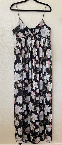 New Sachin & Babi Jessica Floral Print Gown In Ebony Garden Size 12 $285 - Picture 4 of 10