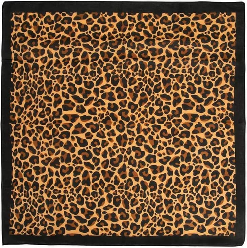 Leopardenmuster Bandana Animal Print ~ Wearable Art 100% Baumwolle - Schal - Bild 2 von 12