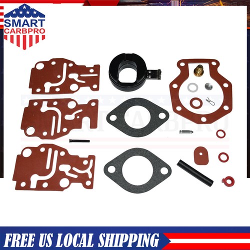CARBURETOR REBUILD CARB REPAIR KIT FOR JOHNSON EVINRUDE 6 8 9.9 15 20 HP 0439073 - Bild 1 von 10