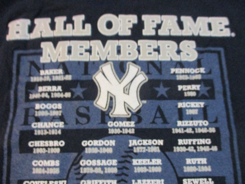 NEW YORK YANKEES 2013 HALL OF FAME MEMBERS CHAMPION BRAND T-SHIRT YOUTH MED (8) - Picture 3 of 9