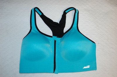avia zip front sports bra