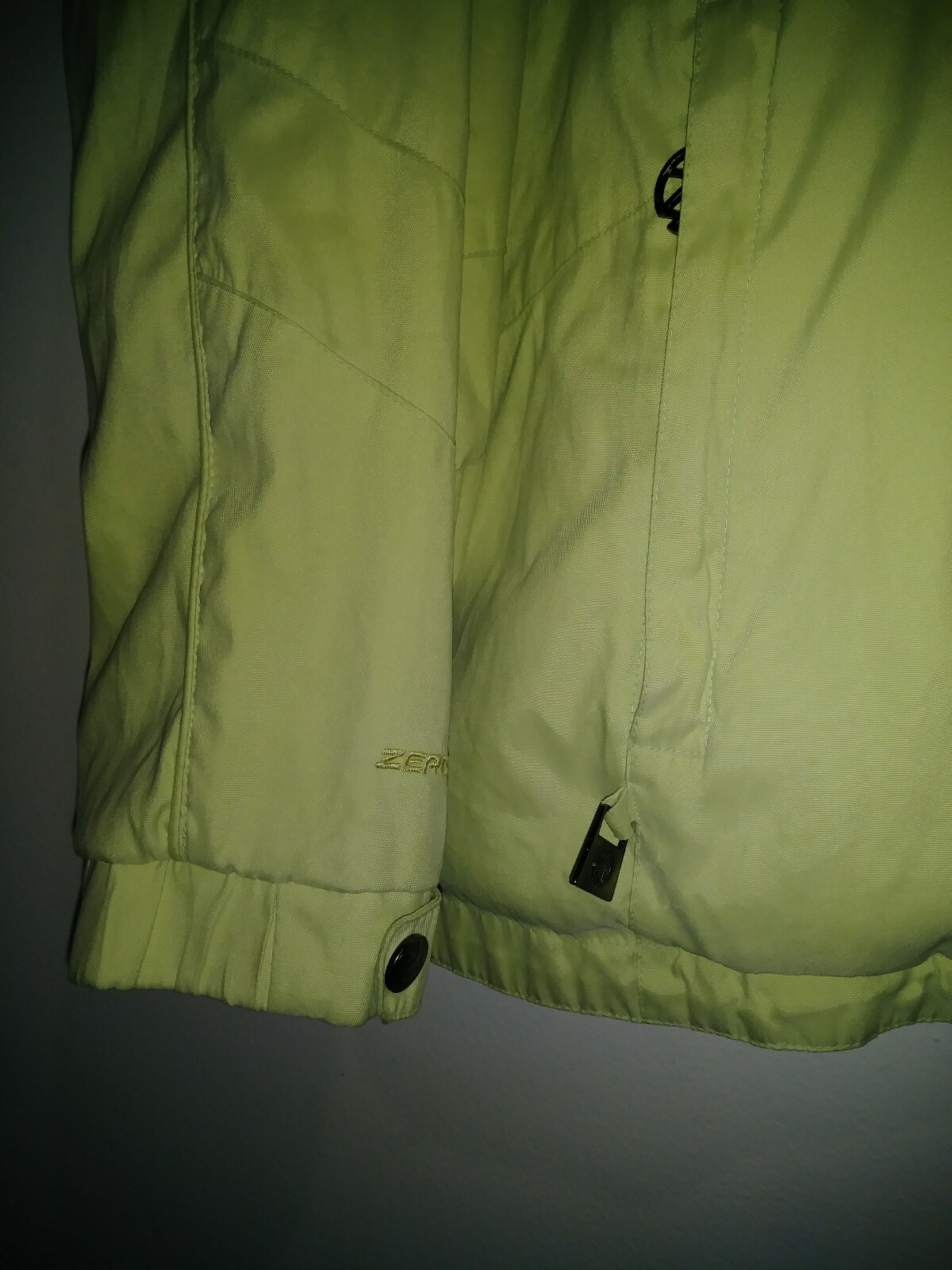 Womens Winter Coat Light Green Size L Large Zerox… - image 5