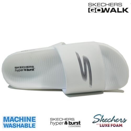 MENS SKECHERS SPORTS BEACH HOLIDAY SHOWER SLIDERS GYM FLIP FLOPS MULES SANDALS - Picture 7 of 25