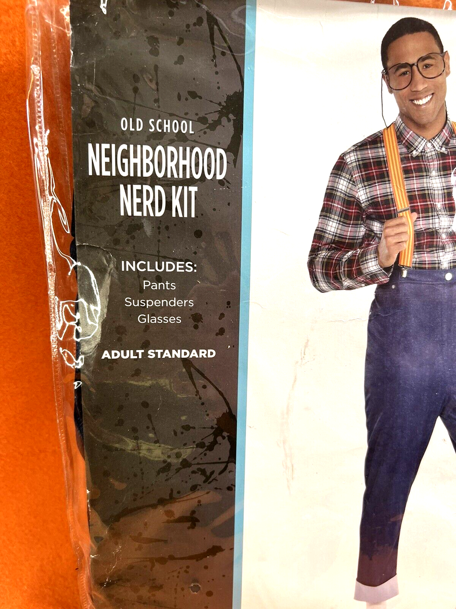 Old School Neighborhood Nerd Kit Adult Halloween Costume Old School Neighborhood Nerd Kit Adult Halloween Costume