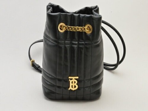 Mini sac à dos Burberry Tb Monogramme LOLA matelassé noir vintage Italie 80538151 - Photo 1 sur 8